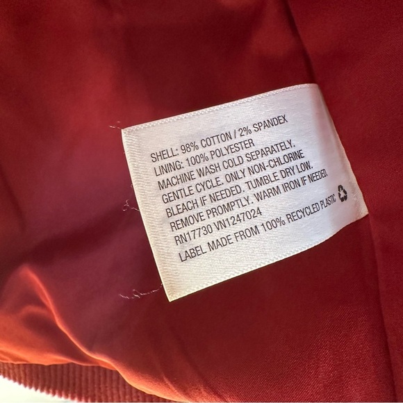 A New Day | Orange Corduroy Blazer Size 4 - Picture 10 of 11